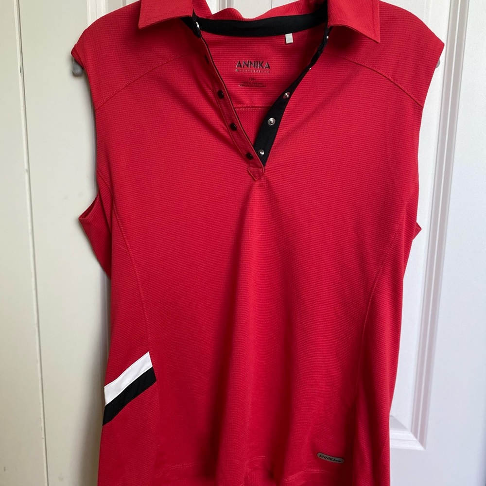 Collared athletic tank top